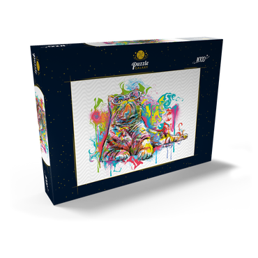 Darstellung des Puzzle Motivs Kitten Staring Away 1000 Puzzle Schachtel Ansicht2