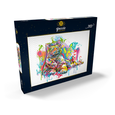 Darstellung des Puzzle Motivs Kitten Staring Away 200 Puzzle Schachtel Ansicht2