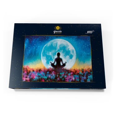 Darstellung des Puzzle Motivs Yoga Moon 1000 Puzzle Schachtel Ansicht3