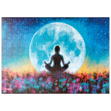 Darstellung des Puzzle Motivs puzzleplate Yoga Moon 200 Puzzle