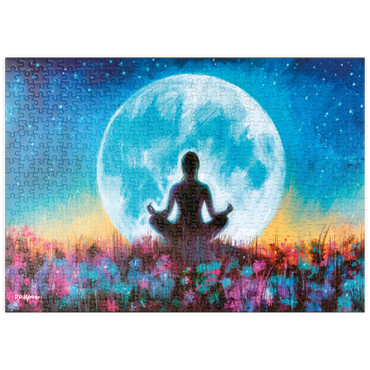 Darstellung des Puzzle Motivs puzzleplate Yoga Moon 500 Puzzle