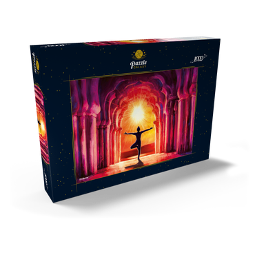 Darstellung des Puzzle Motivs Yoga Sunrise 1000 Puzzle Schachtel Ansicht2
