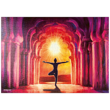 Darstellung des Puzzle Motivs puzzleplate Yoga Sunrise 1000 Puzzle