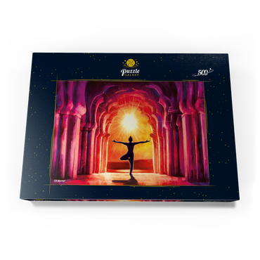 Darstellung des Puzzle Motivs Yoga Sunrise 500 Puzzle Schachtel Ansicht3