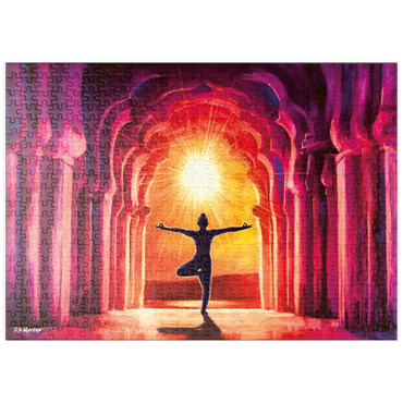 Darstellung des Puzzle Motivs puzzleplate Yoga Sunrise 500 Puzzle