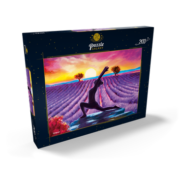 Darstellung des Puzzle Motivs Yoga by the Flowers 200 Puzzle Schachtel Ansicht2