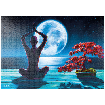 Darstellung des Puzzle Motivs puzzleplate Yoga with the Ocean 1000 Puzzle