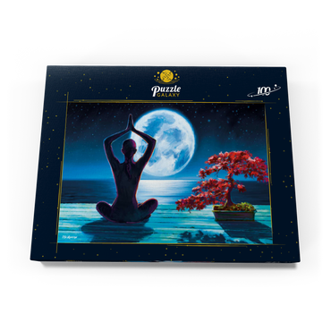 Darstellung des Puzzle Motivs Yoga with the Ocean 100 Puzzle Schachtel Ansicht3