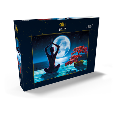 Darstellung des Puzzle Motivs Yoga with the Ocean 500 Puzzle Schachtel Ansicht2