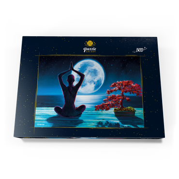 Darstellung des Puzzle Motivs Yoga with the Ocean 500 Puzzle Schachtel Ansicht3