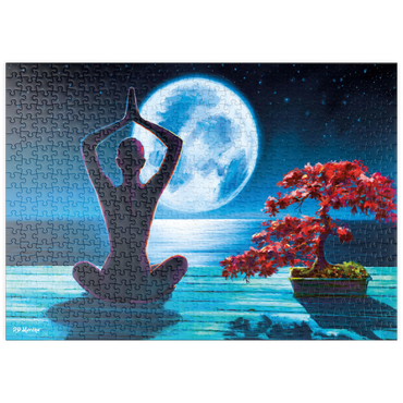 Darstellung des Puzzle Motivs puzzleplate Yoga with the Ocean 500 Puzzle