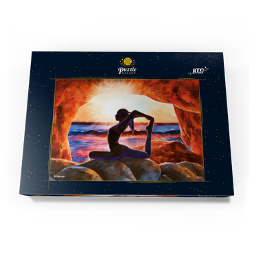 Darstellung des Puzzle Motivs Yoga on the Rocks 1000 Puzzle Schachtel Ansicht3