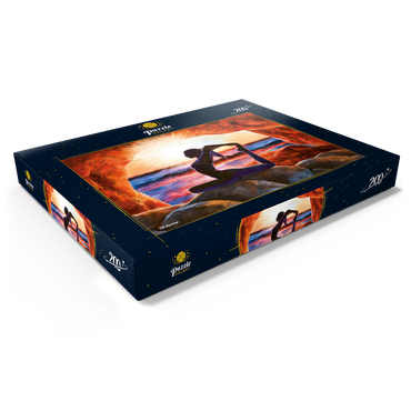 Darstellung des Puzzle Motivs Yoga on the Rocks 200 Puzzle Schachtel Ansicht1