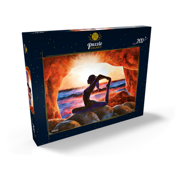 Darstellung des Puzzle Motivs Yoga on the Rocks 200 Puzzle Schachtel Ansicht2