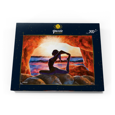 Darstellung des Puzzle Motivs Yoga on the Rocks 200 Puzzle Schachtel Ansicht3