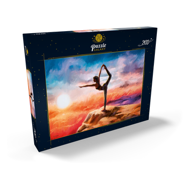 Darstellung des Puzzle Motivs Mountain Yoga 200 Puzzle Schachtel Ansicht2