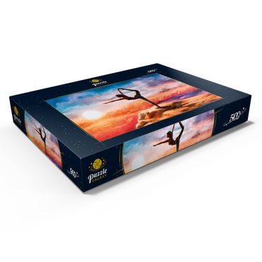 Darstellung des Puzzle Motivs Mountain Yoga 500 Puzzle Schachtel Ansicht1