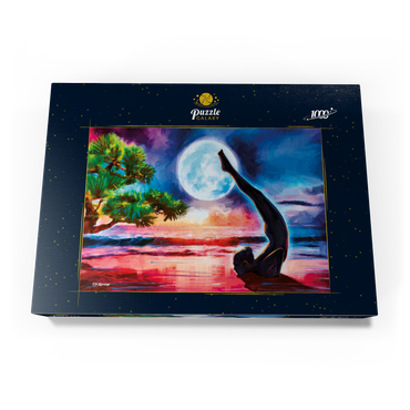Darstellung des Puzzle Motivs Yoga on the Beach 1000 Puzzle Schachtel Ansicht3