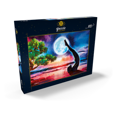 Darstellung des Puzzle Motivs Yoga on the Beach 100 Puzzle Schachtel Ansicht2