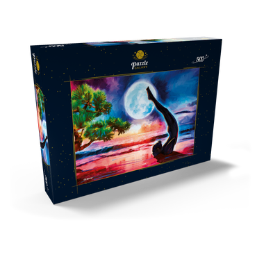 Darstellung des Puzzle Motivs Yoga on the Beach 500 Puzzle Schachtel Ansicht2
