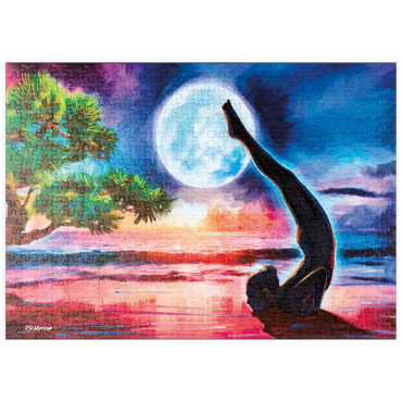 Darstellung des Puzzle Motivs puzzleplate Yoga on the Beach 500 Puzzle