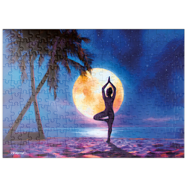 Darstellung des Puzzle Motivs puzzleplate Yoga with Palm Trees 200 Puzzle