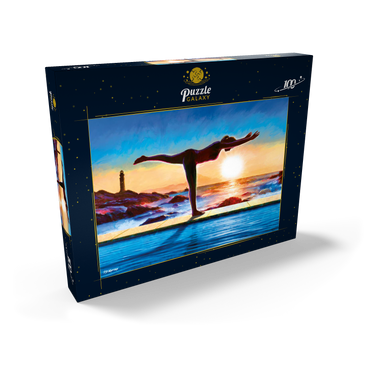 Darstellung des Puzzle Motivs Yoga by the Water 100 Puzzle Schachtel Ansicht2