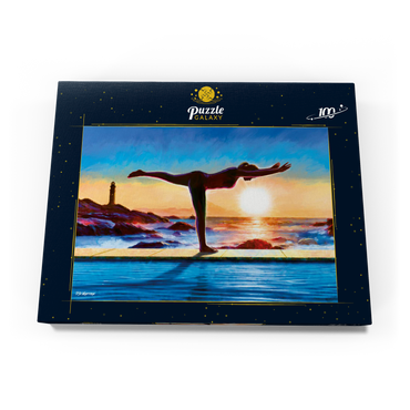 Darstellung des Puzzle Motivs Yoga by the Water 100 Puzzle Schachtel Ansicht3