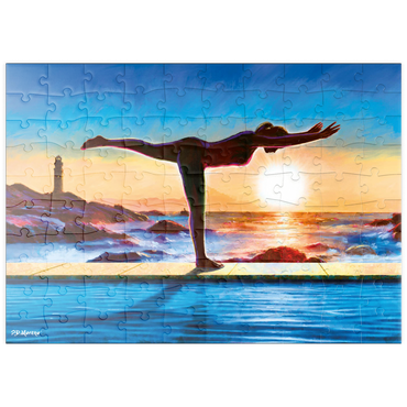Darstellung des Puzzle Motivs puzzleplate Yoga by the Water 100 Puzzle