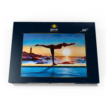 Darstellung des Puzzle Motivs Yoga by the Water 500 Puzzle Schachtel Ansicht3