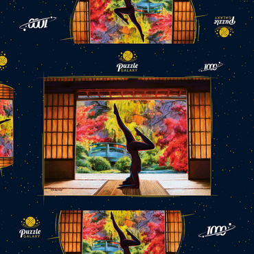 Darstellung des Puzzle Motivs Meditation Yoga 1000 Puzzle Schachtel 3D Modell