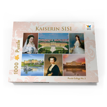 Darstellung des Puzzle Motivs Kaiserin Elisabeth - Sisi - Collage Nr.2 - Wien 1000 Puzzle Schachtel Ansicht3