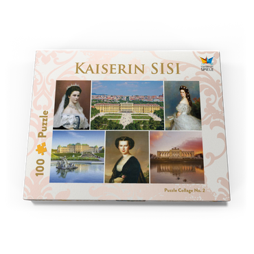 Darstellung des Puzzle Motivs Kaiserin Elisabeth - Sisi - Collage Nr.2 - Wien 100 Puzzle Schachtel Ansicht3