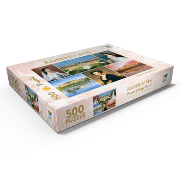 Darstellung des Puzzle Motivs Kaiserin Elisabeth - Sisi - Collage Nr.2 - Wien 500 Puzzle Schachtel Ansicht1