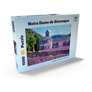 Darstellung des Puzzle Motivs Notre Dame de Sénanque, Gordes, Provence, Frankreich 1000 Puzzle Schachtel Ansicht2