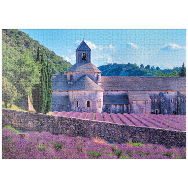 Darstellung des Puzzle Motivs puzzleplate Notre Dame de Sénanque, Gordes, Provence, Frankreich 1000 Puzzle