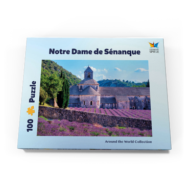 Darstellung des Puzzle Motivs Notre Dame de Sénanque, Gordes, Provence, Frankreich 100 Puzzle Schachtel Ansicht3