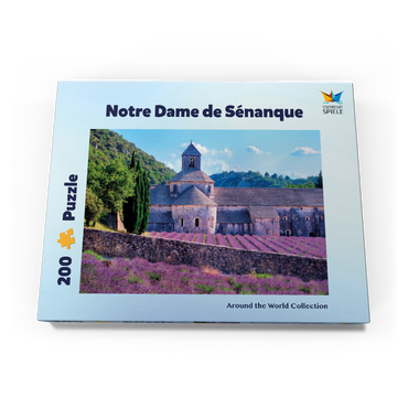 Darstellung des Puzzle Motivs Notre Dame de Sénanque, Gordes, Provence, Frankreich 200 Puzzle Schachtel Ansicht3