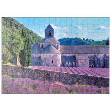 Darstellung des Puzzle Motivs puzzleplate Notre Dame de Sénanque, Gordes, Provence, Frankreich 200 Puzzle