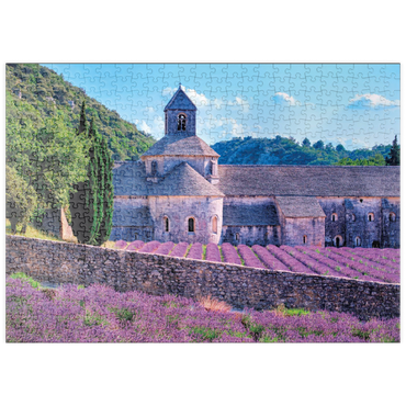 Darstellung des Puzzle Motivs puzzleplate Notre Dame de Sénanque, Gordes, Provence, Frankreich 500 Puzzle