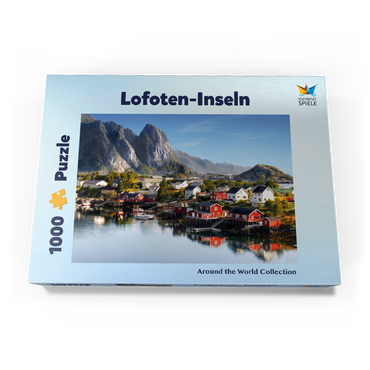 Darstellung des Puzzle Motivs Lofoten Inseln in Norwegen 1000 Puzzle Schachtel Ansicht3