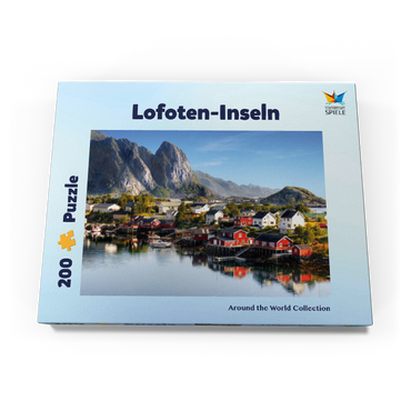 Darstellung des Puzzle Motivs Lofoten Inseln in Norwegen 200 Puzzle Schachtel Ansicht3
