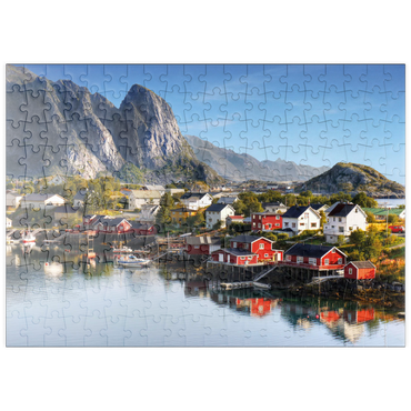 Darstellung des Puzzle Motivs puzzleplate Lofoten Inseln in Norwegen 200 Puzzle