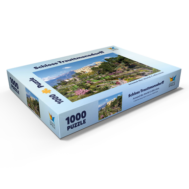 Darstellung des Puzzle Motivs Schloss Trauttmansdorff in Meran, Südtirol, Italien 1000 Puzzle Schachtel Ansicht1