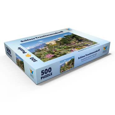 Darstellung des Puzzle Motivs Schloss Trauttmansdorff in Meran, Südtirol, Italien 500 Puzzle Schachtel Ansicht1