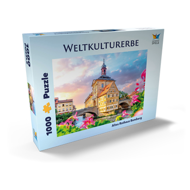 Darstellung des Puzzle Motivs Altes Rathaus in Bamberg - Weltkulturerbe 1000 Puzzle Schachtel Ansicht2