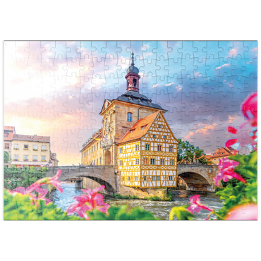Darstellung des Puzzle Motivs puzzleplate Altes Rathaus in Bamberg - Weltkulturerbe 200 Puzzle