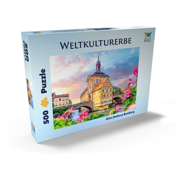 Darstellung des Puzzle Motivs Altes Rathaus in Bamberg - Weltkulturerbe 500 Puzzle Schachtel Ansicht2