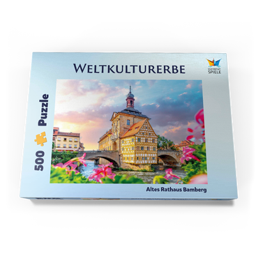 Darstellung des Puzzle Motivs Altes Rathaus in Bamberg - Weltkulturerbe 500 Puzzle Schachtel Ansicht3