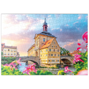 Darstellung des Puzzle Motivs puzzleplate Altes Rathaus in Bamberg - Weltkulturerbe 500 Puzzle